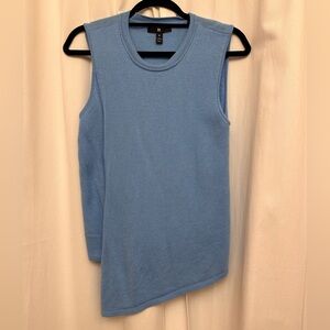 Banana Republic Asymmetrical Blue Tank Top
